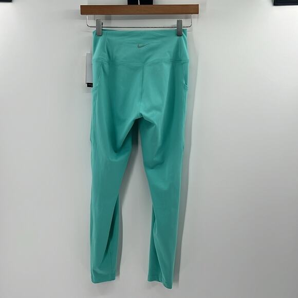Nike Women's High Rise 7/8 Length Leggings with pockets - Teal - Small - NWT - Picture 9 of 9
